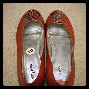 Red "Easy Sprirt" Flat Shoes